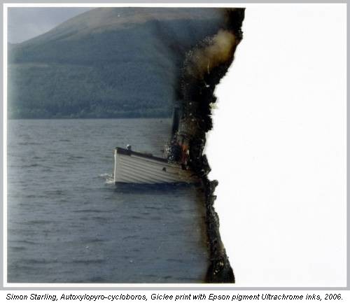 Simon Starling, Autoxylopyro-cycloboros, Giclee print with Epson pigment Ultrachrome inks, 2006.