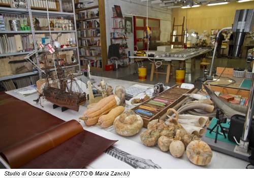 Studio di Oscar Giaconia (FOTO &copy; Maria Zanchi)