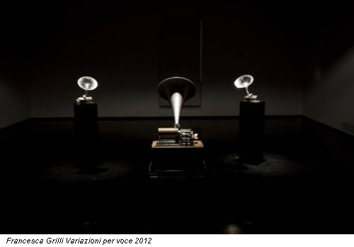 Francesca Grilli Variazioni per voce 2012