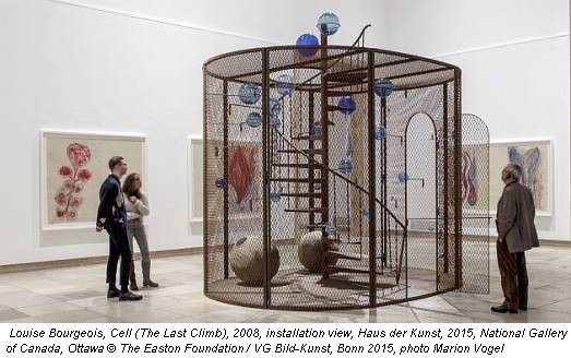 Louise Bourgeois, Cell (The Last Climb), 2008, installation view, Haus der Kunst, 2015, National Gallery of Canada, Ottawa © The Easton Foundation / VG Bild-Kunst, Bonn 2015, photo Marion Vogel